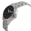 Seiko 5 Sports Flieger Automatic Black Dial Silver Steel Strap Watch for Men - SRPH27K1